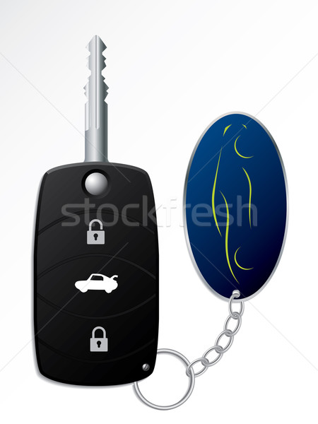 Modern slusszkulcs autó távoli gyújtás kulcs Stock fotó © vipervxw