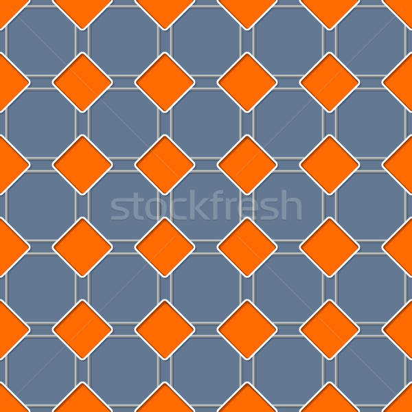 Seamless rhomb pattern with 3d effect Stock photo © vipervxw