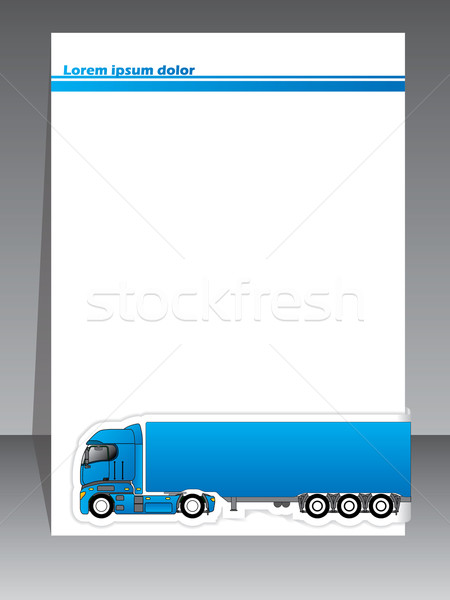 Cool brochure design for transportation companies  Stock photo © vipervxw