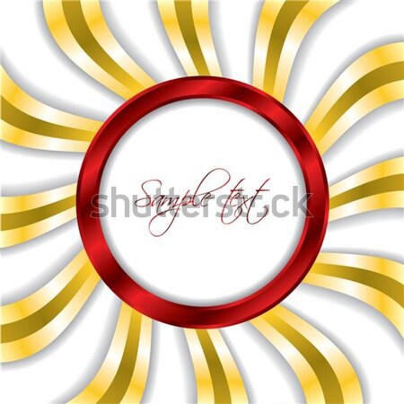 Red ring with gold twirls background  Stock photo © vipervxw