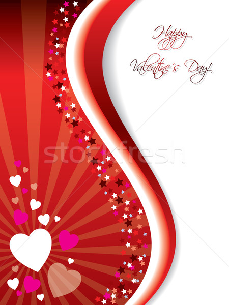 Bursting Valentine card  Stock photo © vipervxw