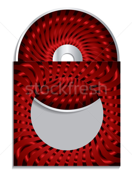 Rojo cd manga diseno fondo ola Foto stock © vipervxw