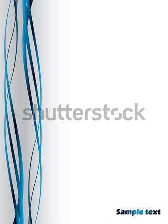 Blue wave lines Stock photo © vipervxw