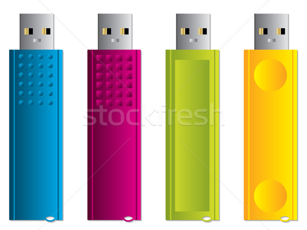 Various USB sticks set 1 Stock photo © vipervxw