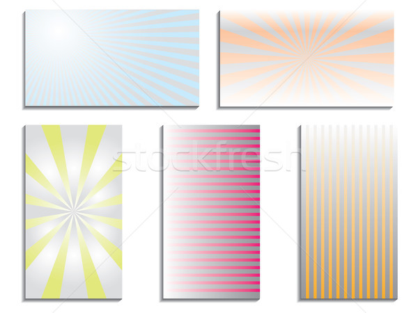 Color business card set Stock photo © vipervxw