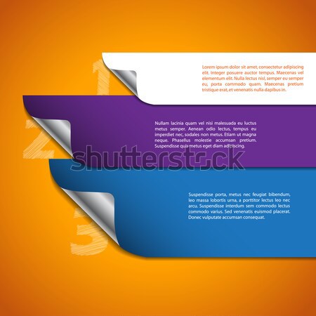 Iinfographic with scribbled numbers Stock photo © vipervxw