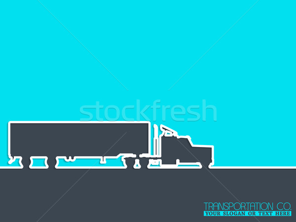 Transportation company advertising background Stock photo © vipervxw