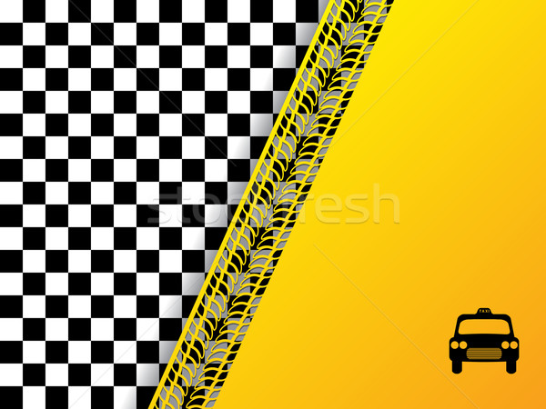 Checkered background design with tire tread Stock photo © vipervxw