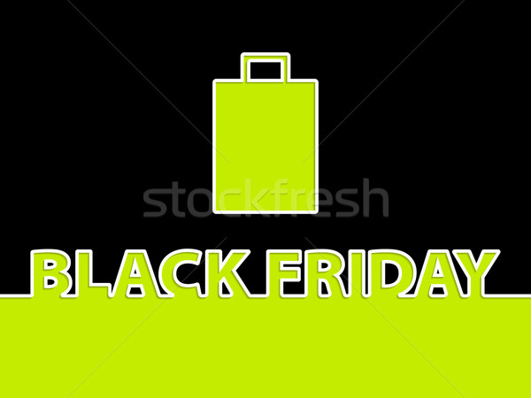 Black friday background with shopping bag Stock photo © vipervxw