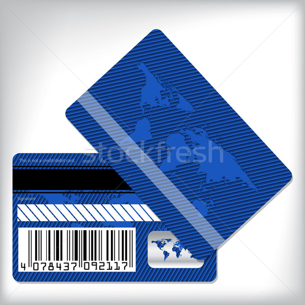 Blue loyalty card design Stock photo © vipervxw