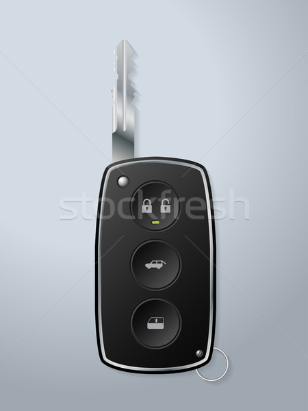 Maşină îndepărtat cheie bloca in sus Imagine de stoc © vipervxw