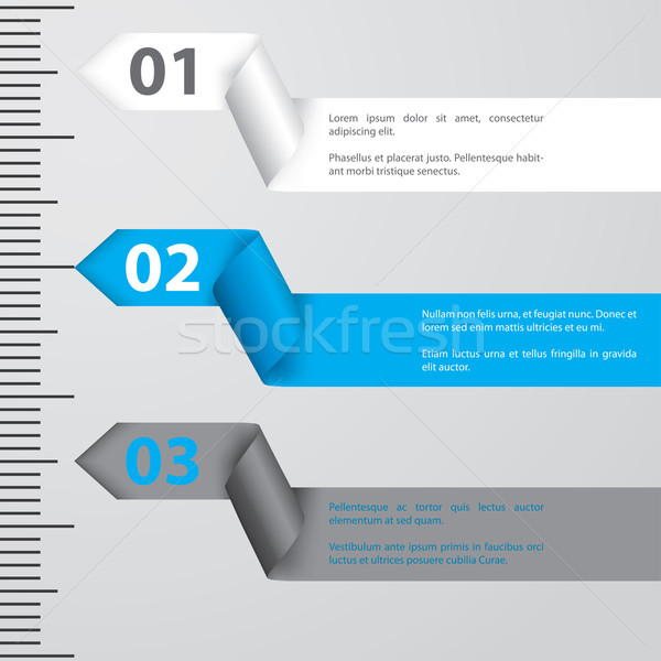 Ribbon infographic design Stock photo © vipervxw