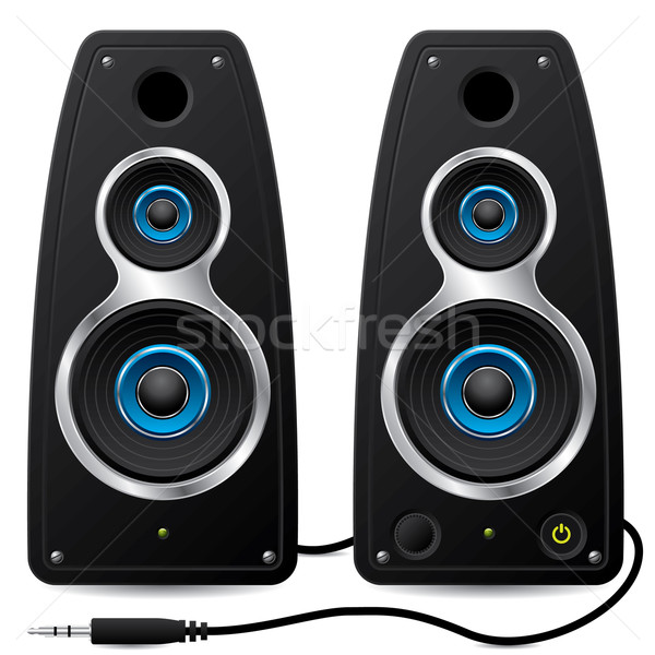 Stereo speakers with plug Stock photo © vipervxw