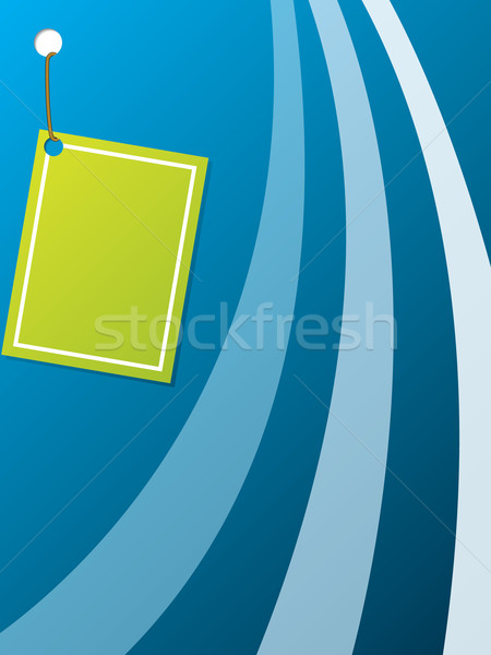Grünen Karte angebracht blau Seil Business Stock foto © vipervxw