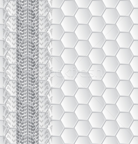 抽象的な パンフレット タイヤ 六角形 パターン デザイン ストックフォト © vipervxw