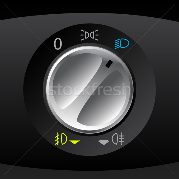 Analog light control gauge for automobiles Stock photo © vipervxw