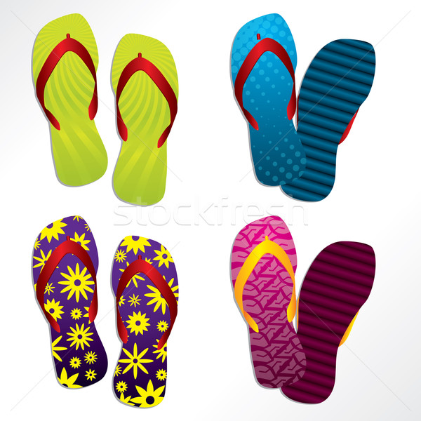 Various flip flop designs Stock photo © vipervxw