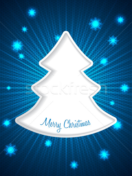 Christmas greeting card with bursting snowflakes  Stock photo © vipervxw