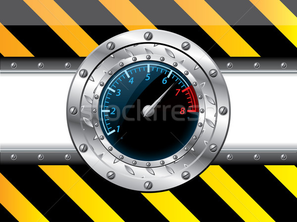Tachometer design with industrial elements Stock photo © vipervxw