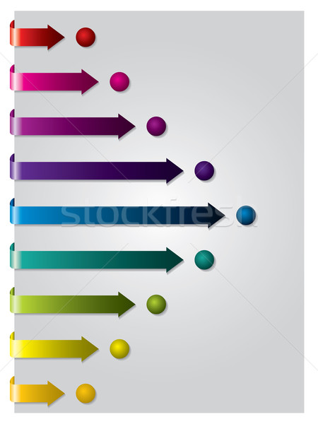 Arrows following dots  Stock photo © vipervxw