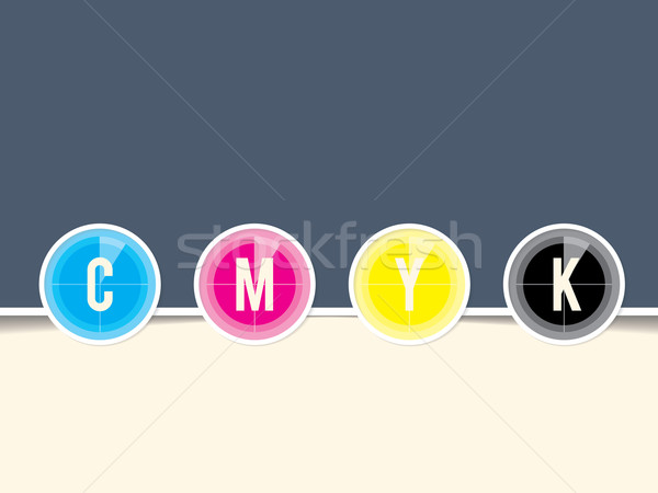 Cmyk background with countdown design Stock photo © vipervxw