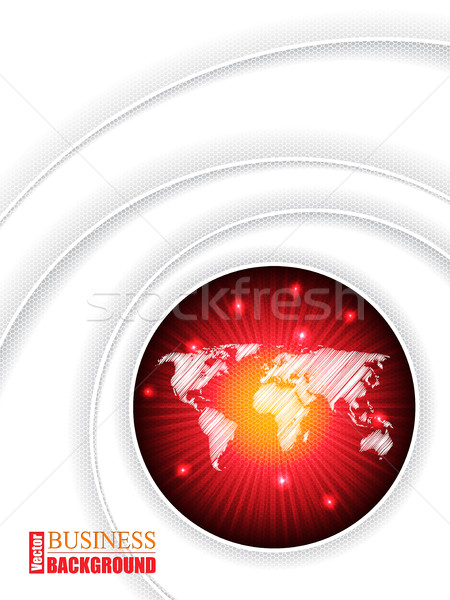 Bursting map brochure with ripples Stock photo © vipervxw