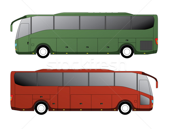 Tourist bus design with single axle Stock photo © vipervxw