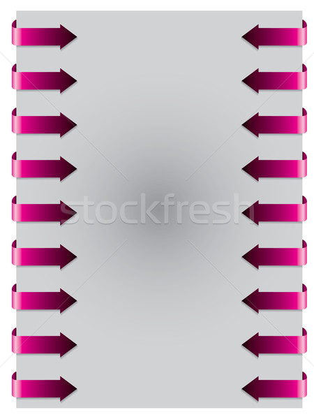 Rosa flechas forma ambos lado senalando Foto stock © vipervxw