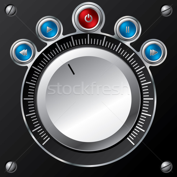 Volume control design with led buttons  Stock photo © vipervxw