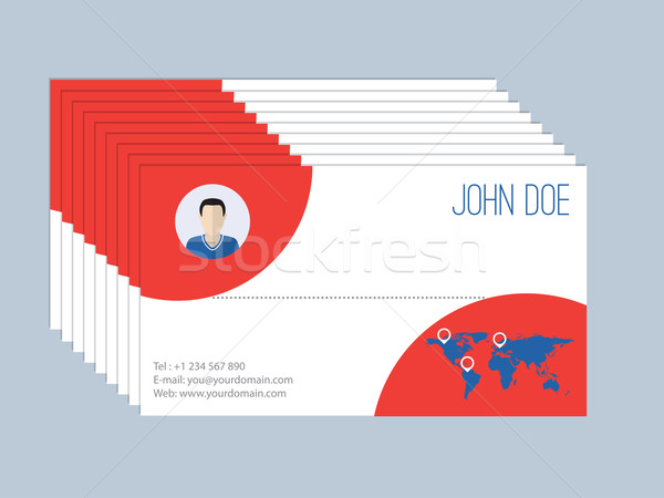 Cool business card design resume style Stock photo © vipervxw