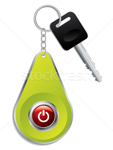 Key with red colored button on remote Stock photo © vipervxw