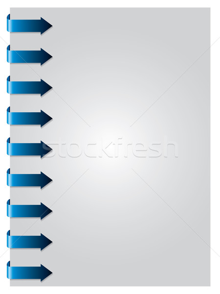 Blue arrows from side  Stock photo © vipervxw