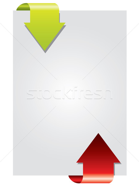 Two way color arrow brochure  Stock photo © vipervxw