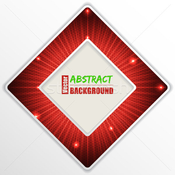 Abstrakten rot Design Text Container Business Stock foto © vipervxw