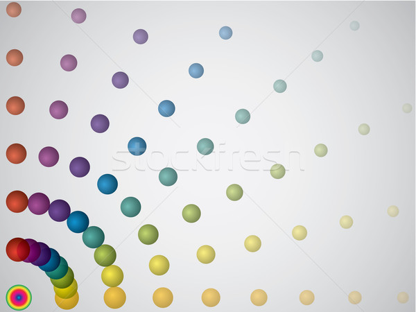 Circling rainbow dots  Stock photo © vipervxw