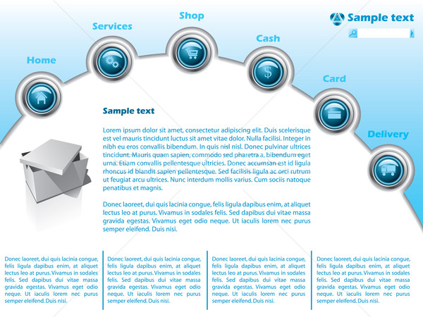 Web Template 13 Stock photo © vipervxw