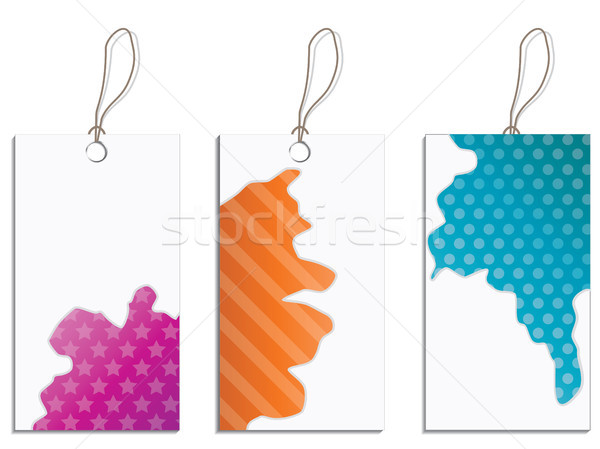 Splatter Label дизайна набор три различный Сток-фото © vipervxw