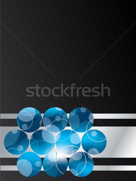 Dotted blue mesh brochure design  Stock photo © vipervxw