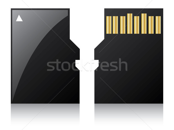 Mikro kártya fehér tükröződés textúra háttér Stock fotó © vipervxw