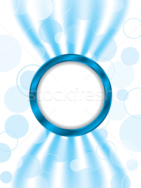 Abstract dotted background with blue ring Stock photo © vipervxw