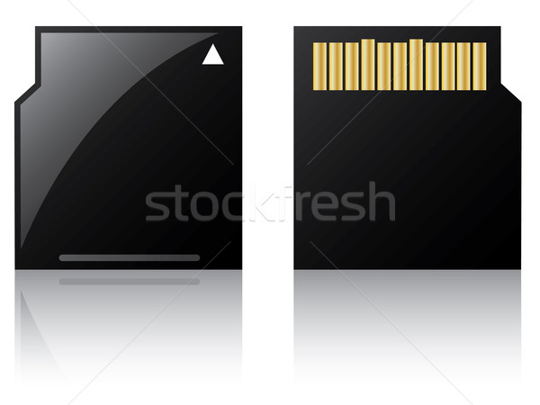 Stock photo: Mini sd card 