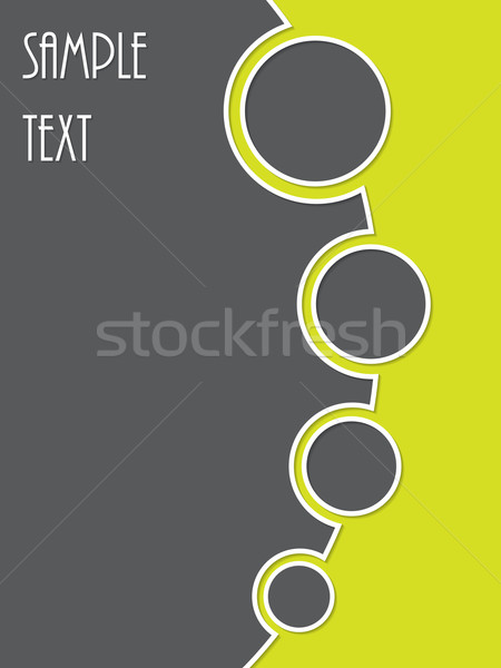 Foto stock: Simple · verde · gris · color · folleto · diseno