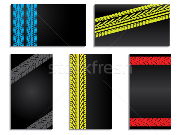 Tracked color business card set  Stock photo © vipervxw