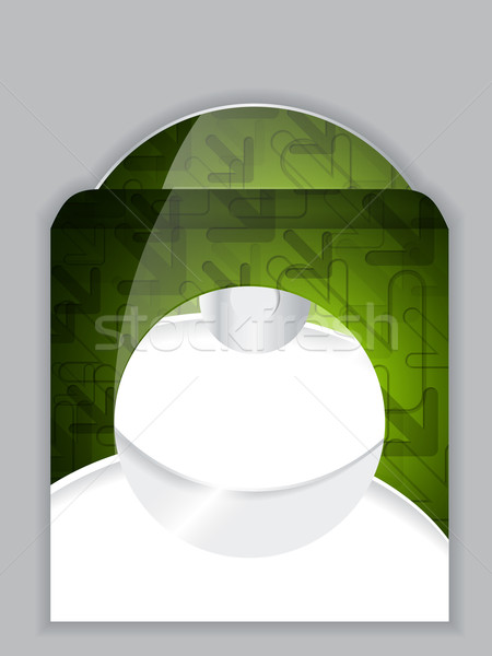 Green arrow design disk and sleeve Stock photo © vipervxw