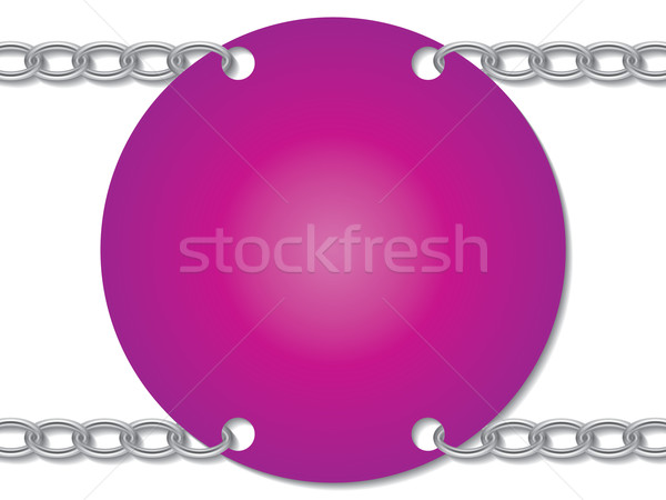 Chained pink card Stock photo © vipervxw