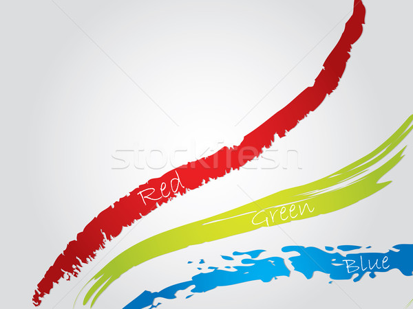 赤 緑 青 スプラッタ デザイン 抽象的な ストックフォト © vipervxw