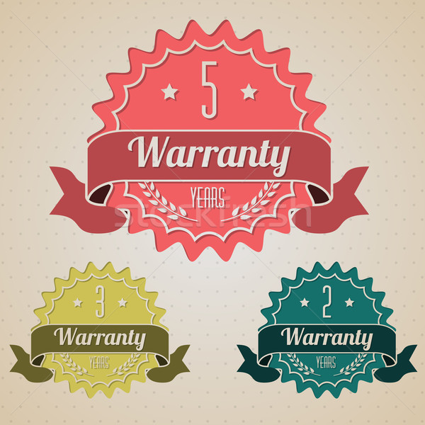 Various flat warranty icons Stock photo © vipervxw