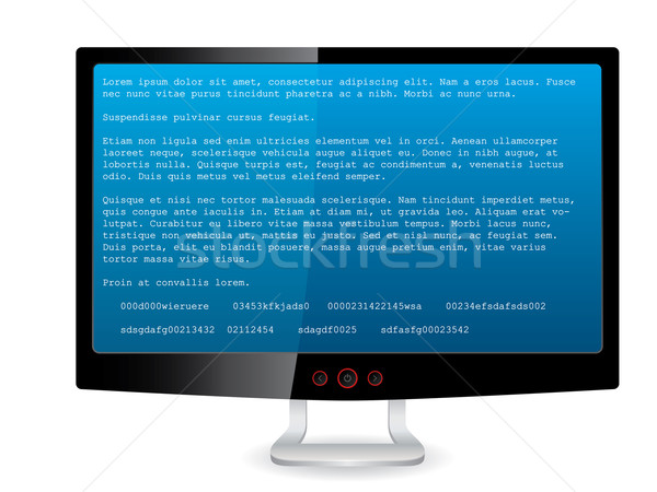 Imagine de stoc: Negru · tft · monitoriza · eroare · mesaj · ecran