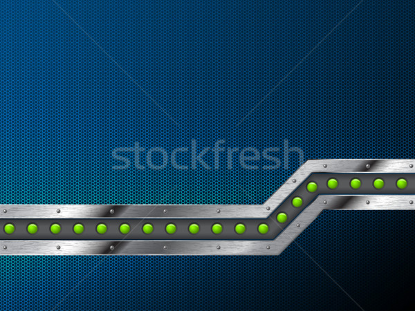 Abstract technology background design with grunge metallic bar Stock photo © vipervxw