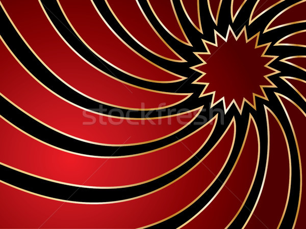渦 赤 金 黒 抽象的な 背景 ストックフォト © vipervxw